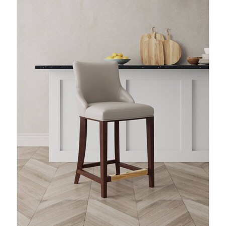 Manhattan Comfort Shubert Counter Stool in Light Grey CS016-LG